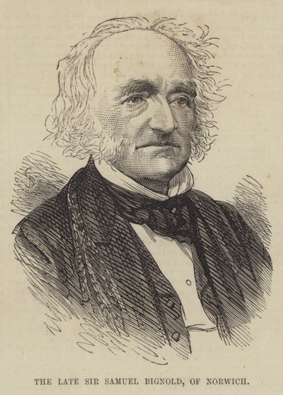 Den afdøde Sir Samuel Bignold fra Norwich af English School